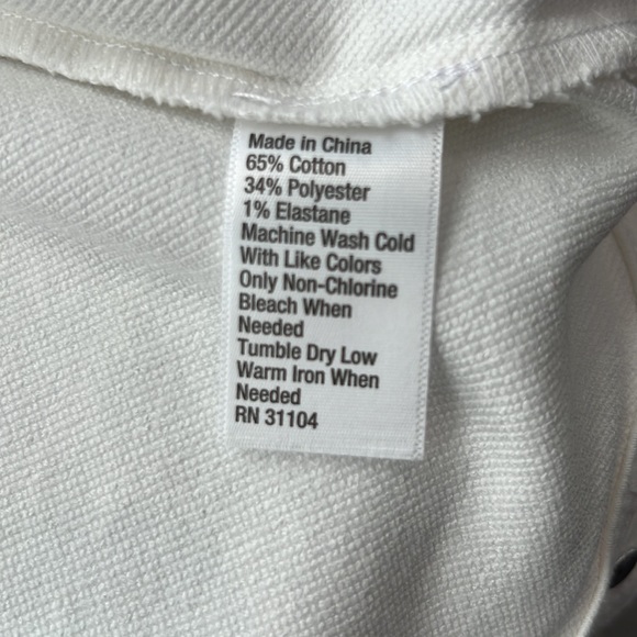 New Directions white jean jacket. Size petite small. - Picture 6 of 6